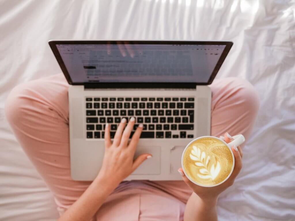 blogging in bed