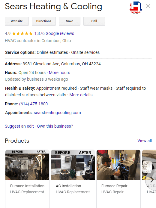 heating and cooling gbp example