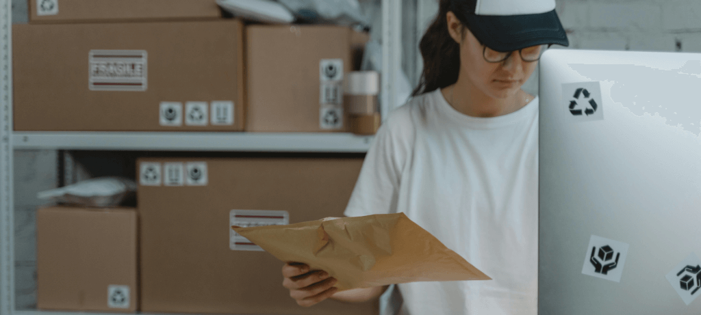 Packaging at a computer