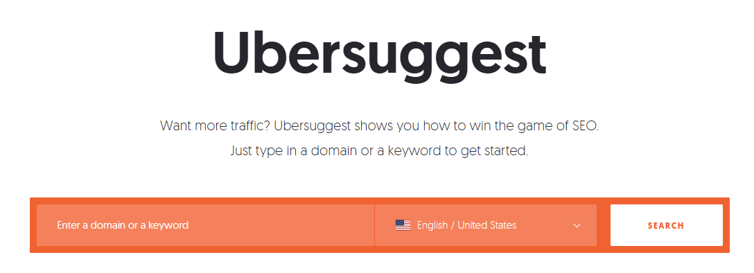 Ubersuggest Keyword Research Tool